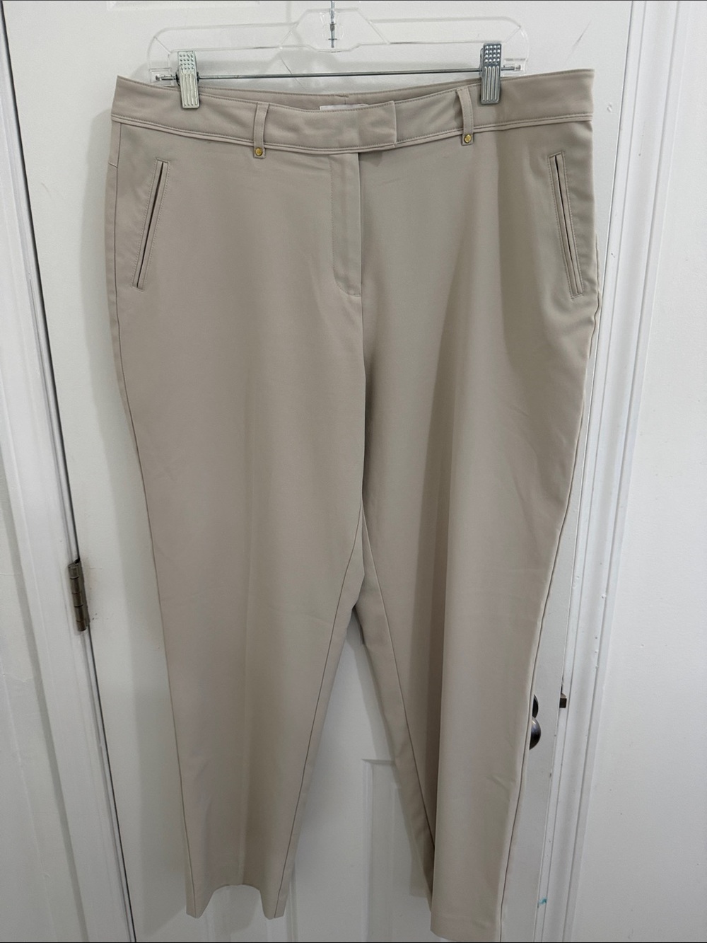 Lady Hagen Beige Dress Pants Size 12